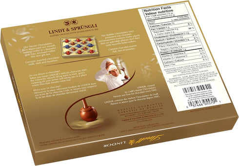 Lindt LINDOR Assorted Milk and Dark  , 156-Gram Box